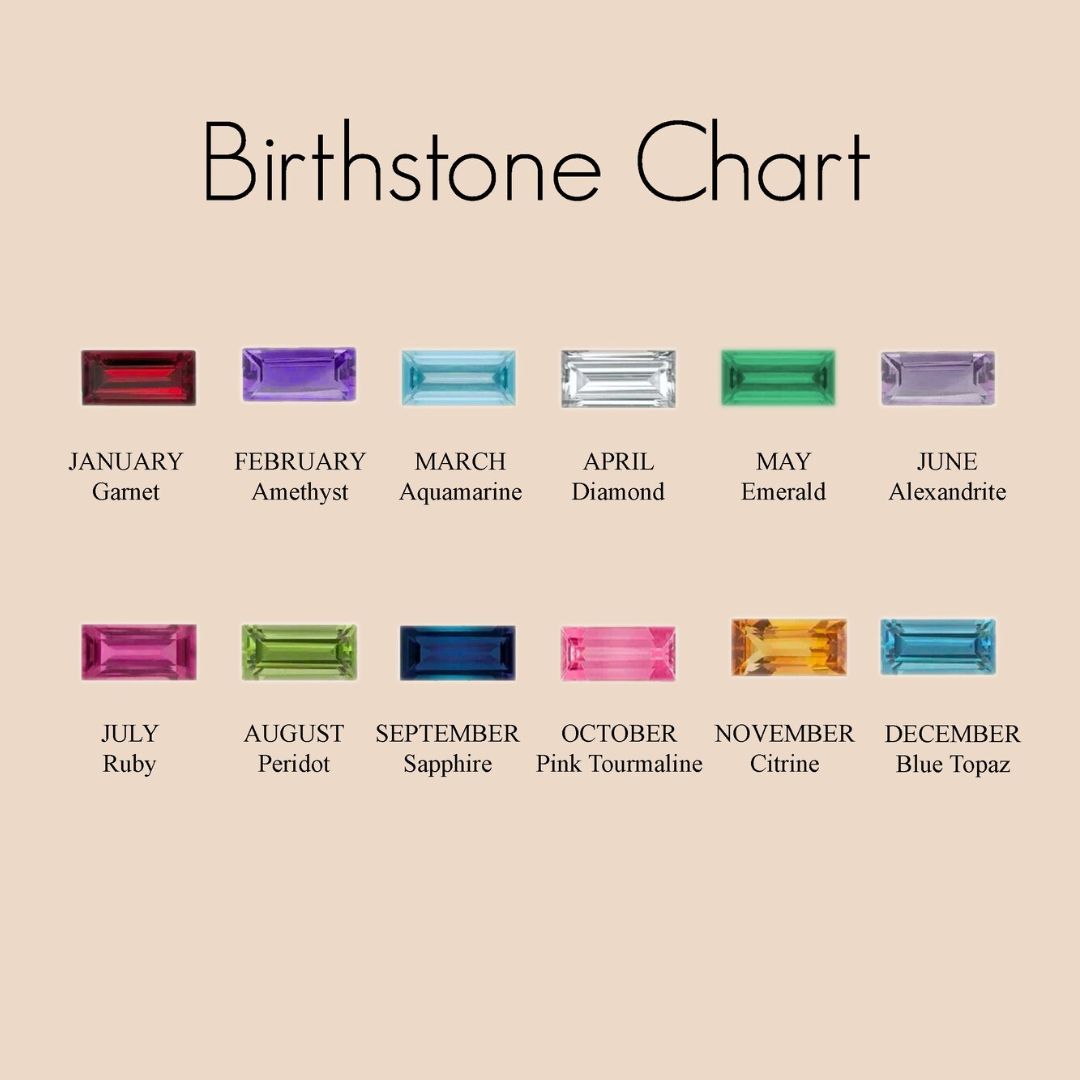 Sideways Cross Birthstone Necklace