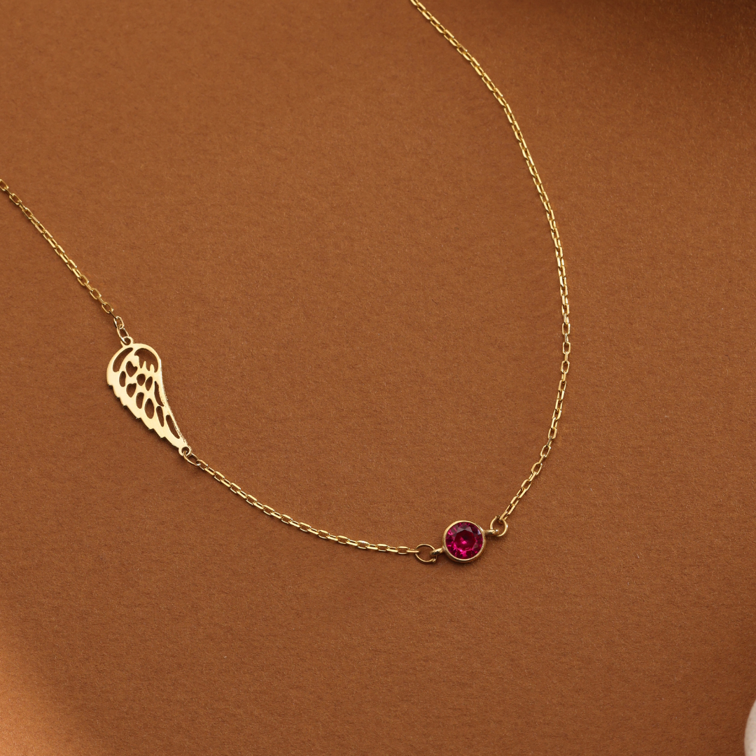 Angel Wing Memorial Necklace