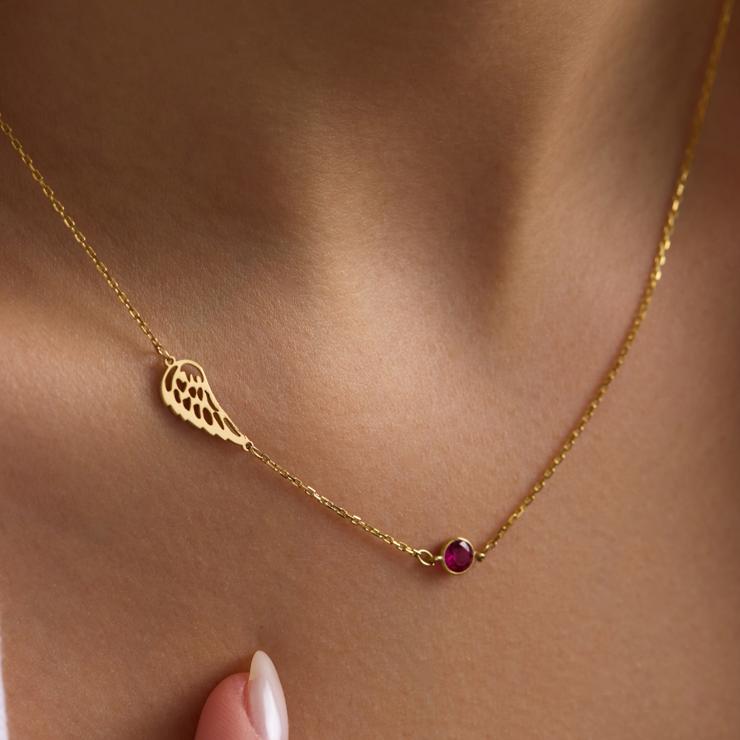 Angel Wing Memorial Necklace