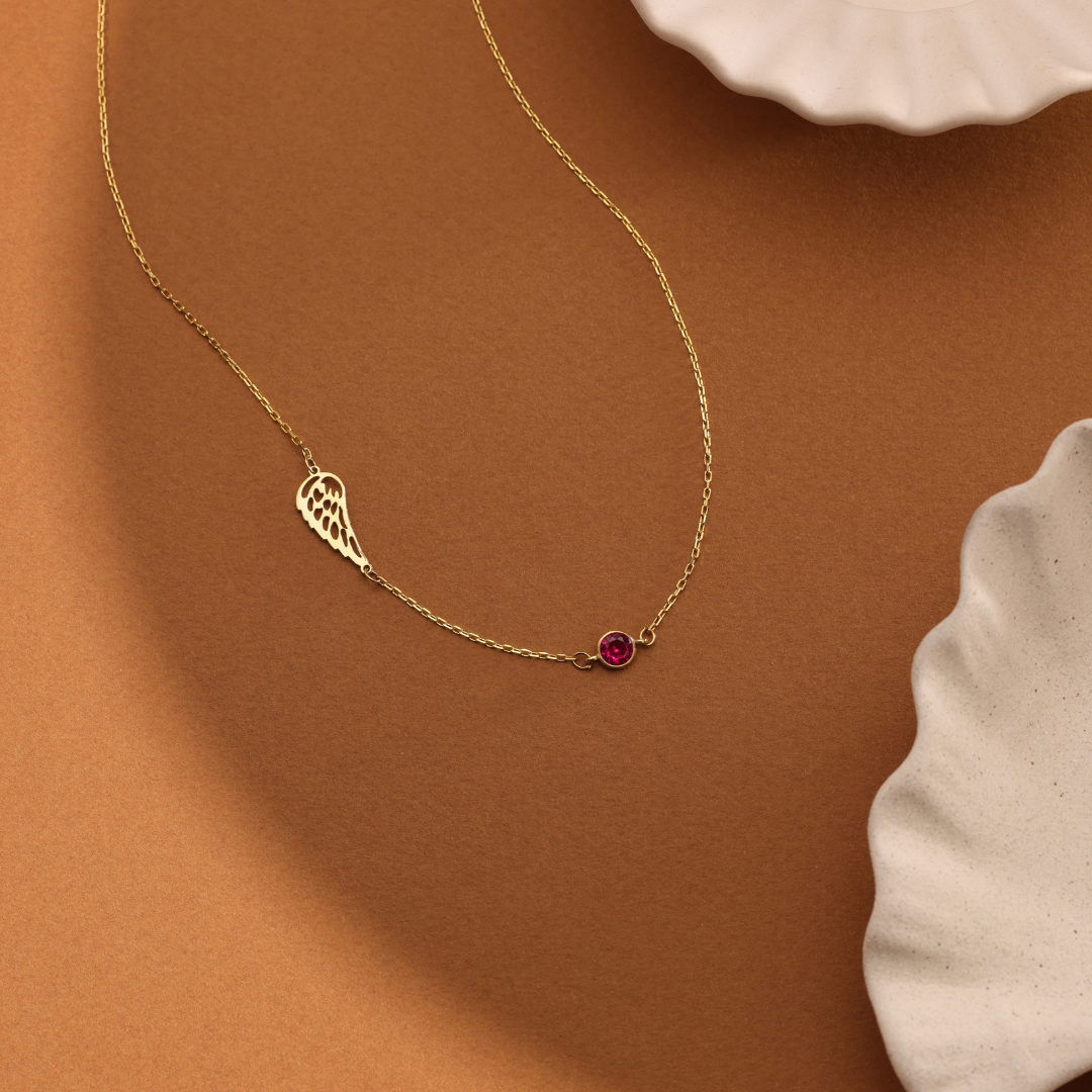 Angel Wing Memorial Necklace