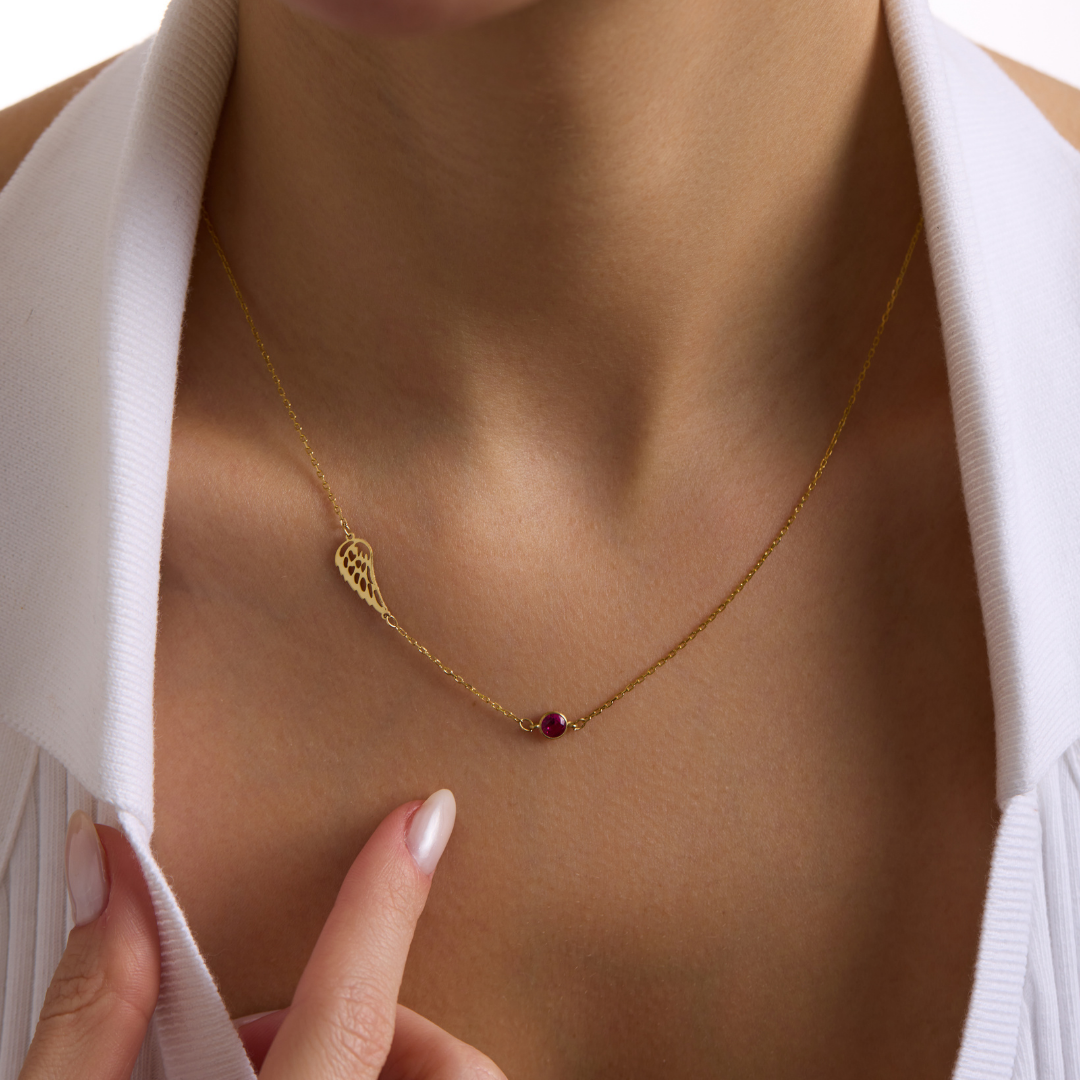 Angel Wing Memorial Necklace