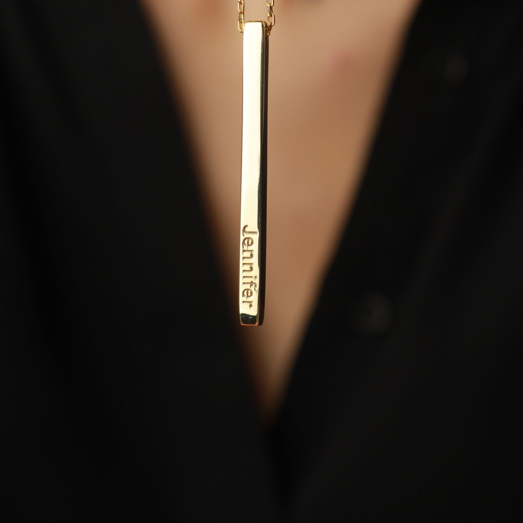 Personalized Bar Necklace