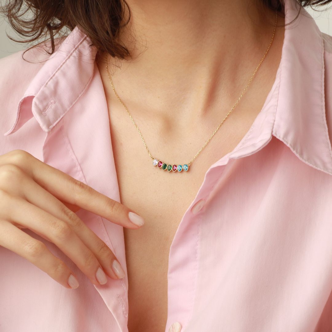 Dainty Birthstone Necklace