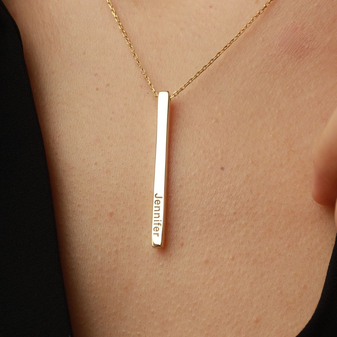 Personalized Bar Necklace