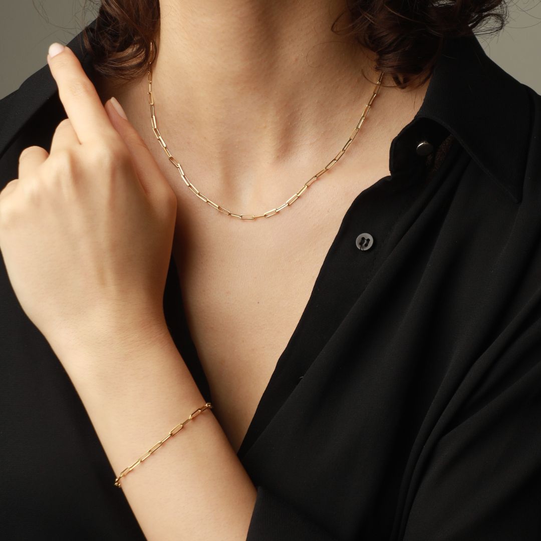 Paper Clip Chain Bracelet