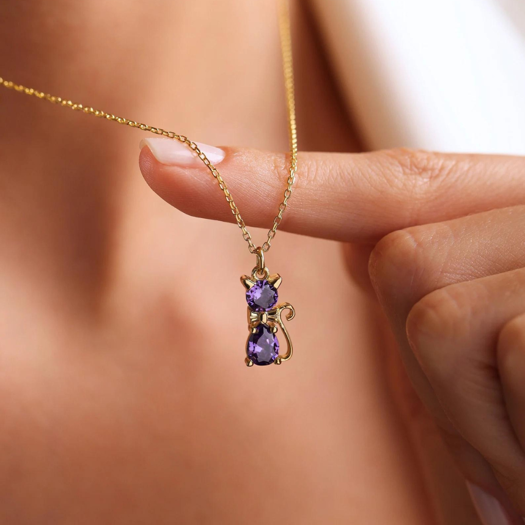 Custom Pet Birthstone Necklace