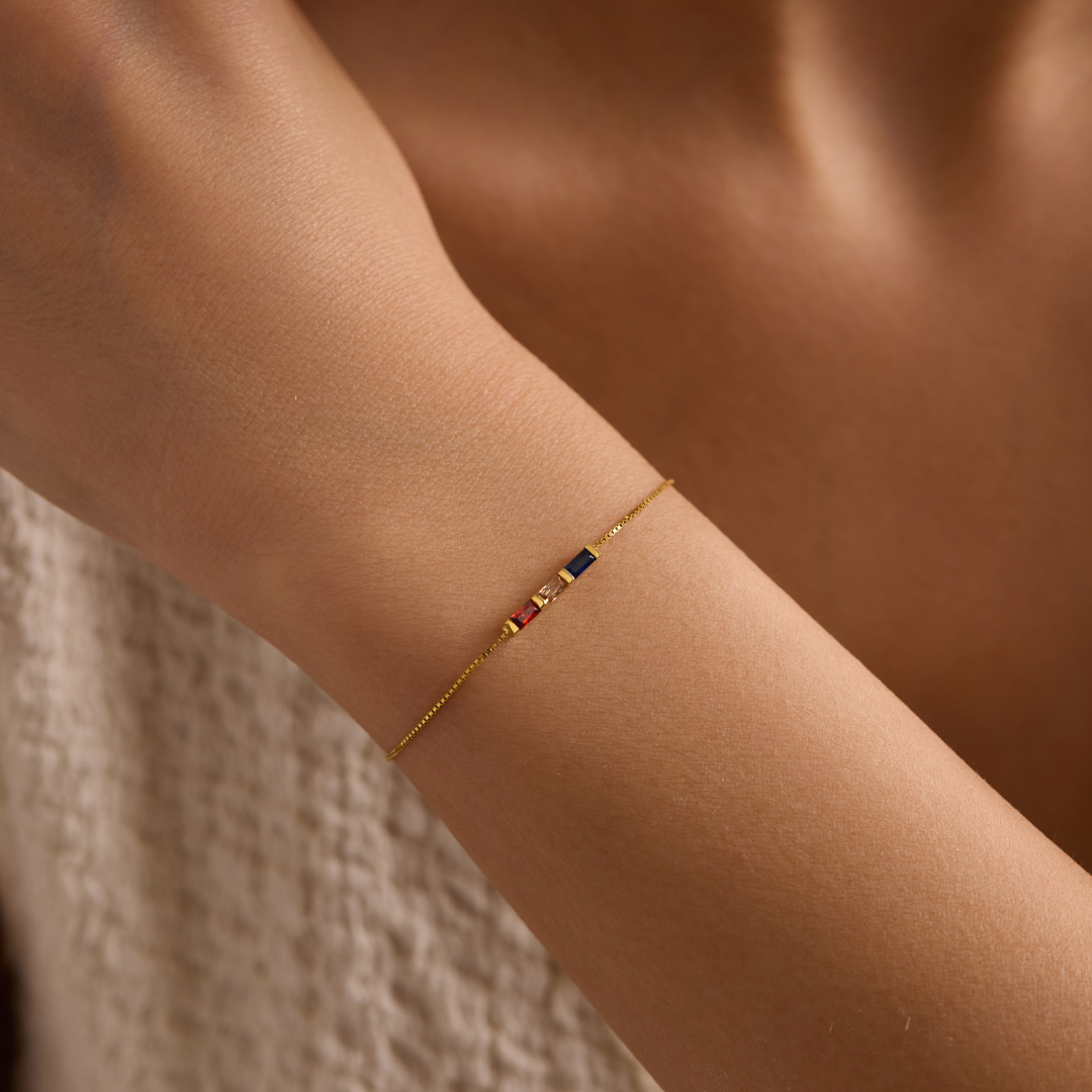 Children Birthstone Bracelet for Mom