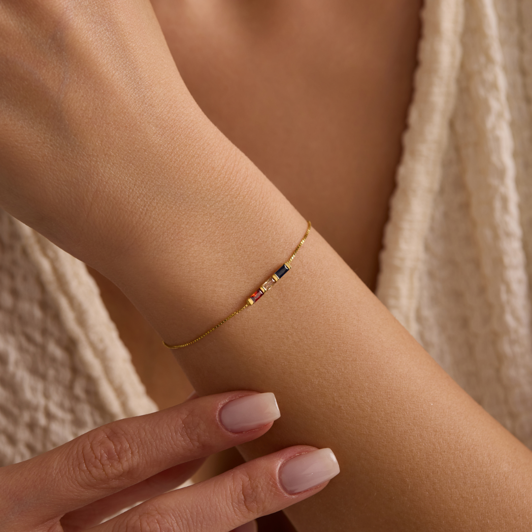 Children Birthstone Bracelet for Mom