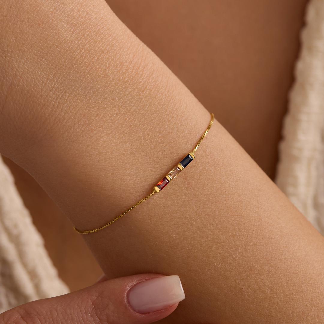 Children Birthstone Bracelet for Mom