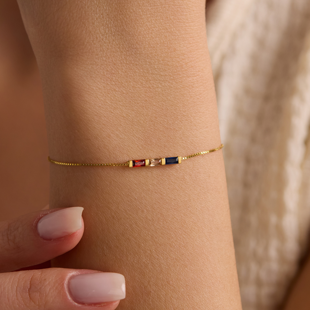 Children Birthstone Bracelet for Mom
