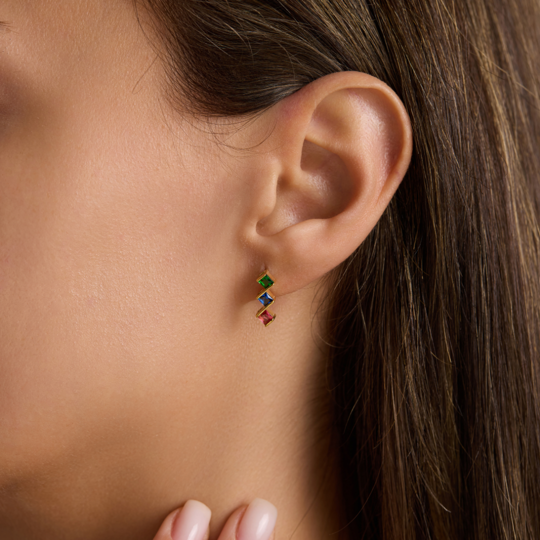 Custom Birth Stone Earrings