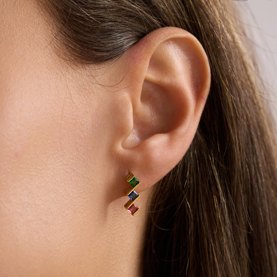 Custom Birth Stone Earrings
