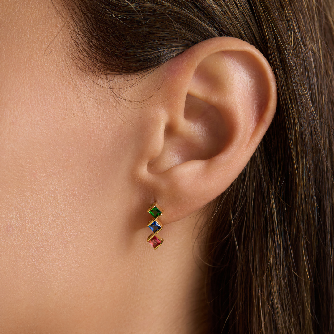 Custom Birth Stone Earrings