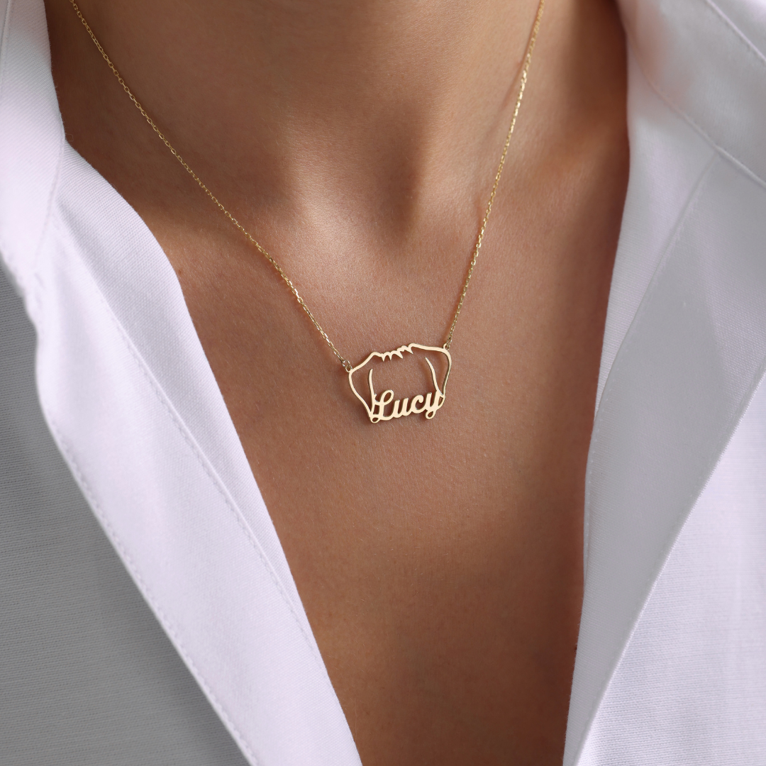 Custom Dog Ears Necklace