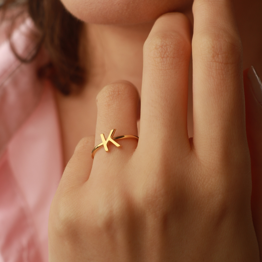 Custom Letter Ring
