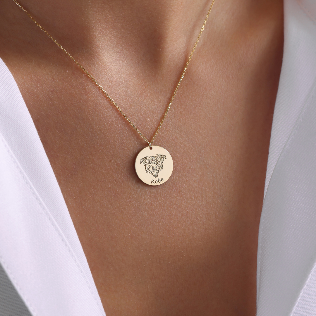 Custom Pet Face Necklace