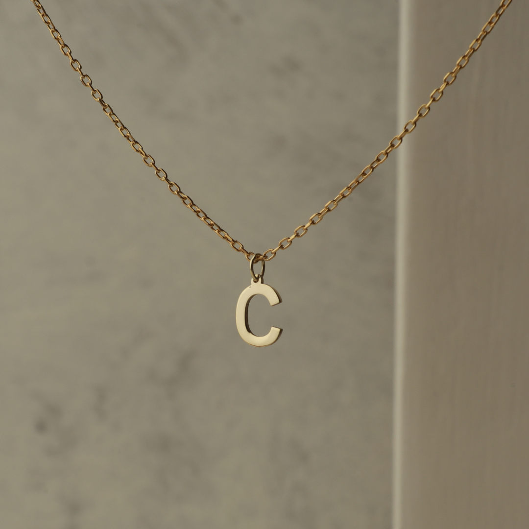 Customized Initial Letter Necklace