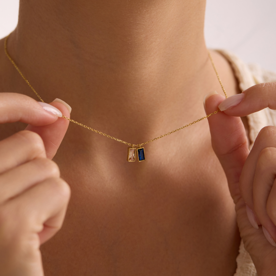 Multiple Birthstone Necklace for Mom