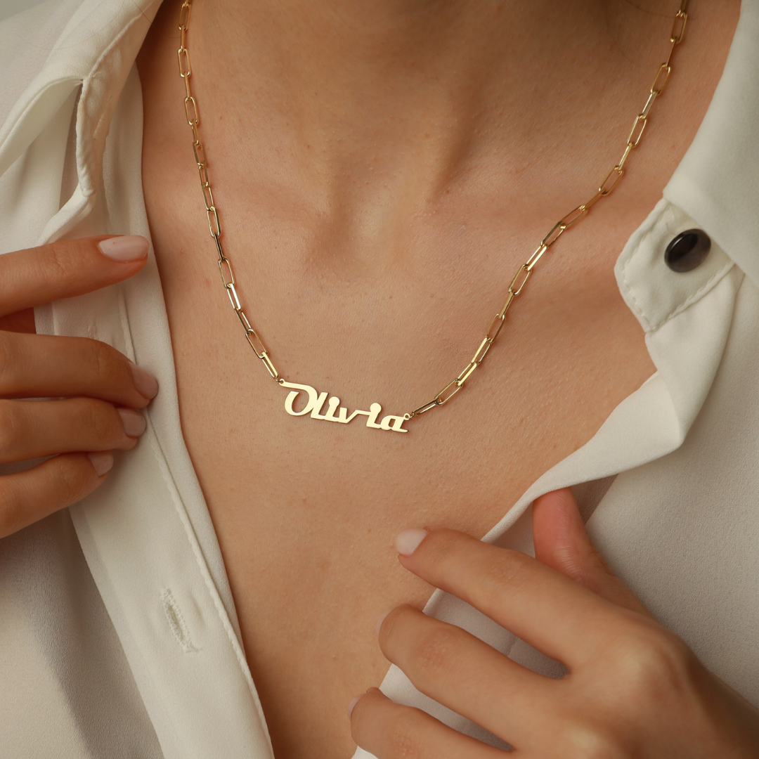 Link Chain Name Necklace