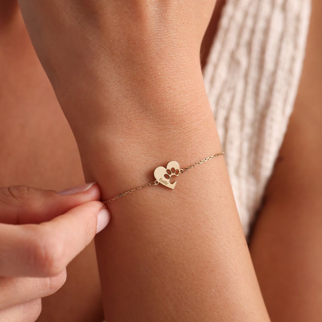 Customized Pet Paw Bracelet