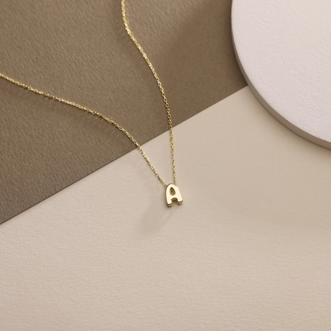 Personalized Balloon Initial Necklace