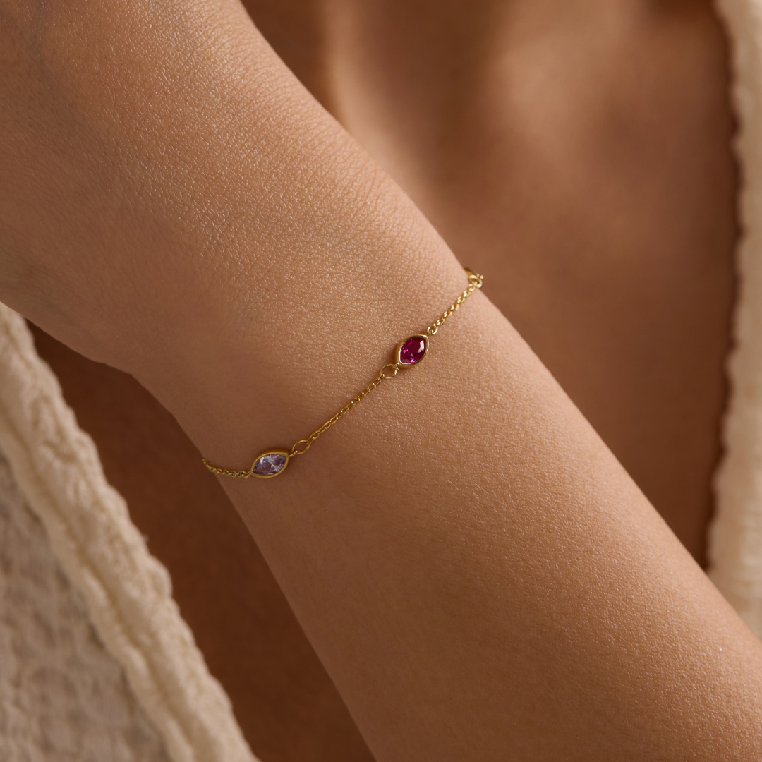 Personalized Birthstone Bracelet