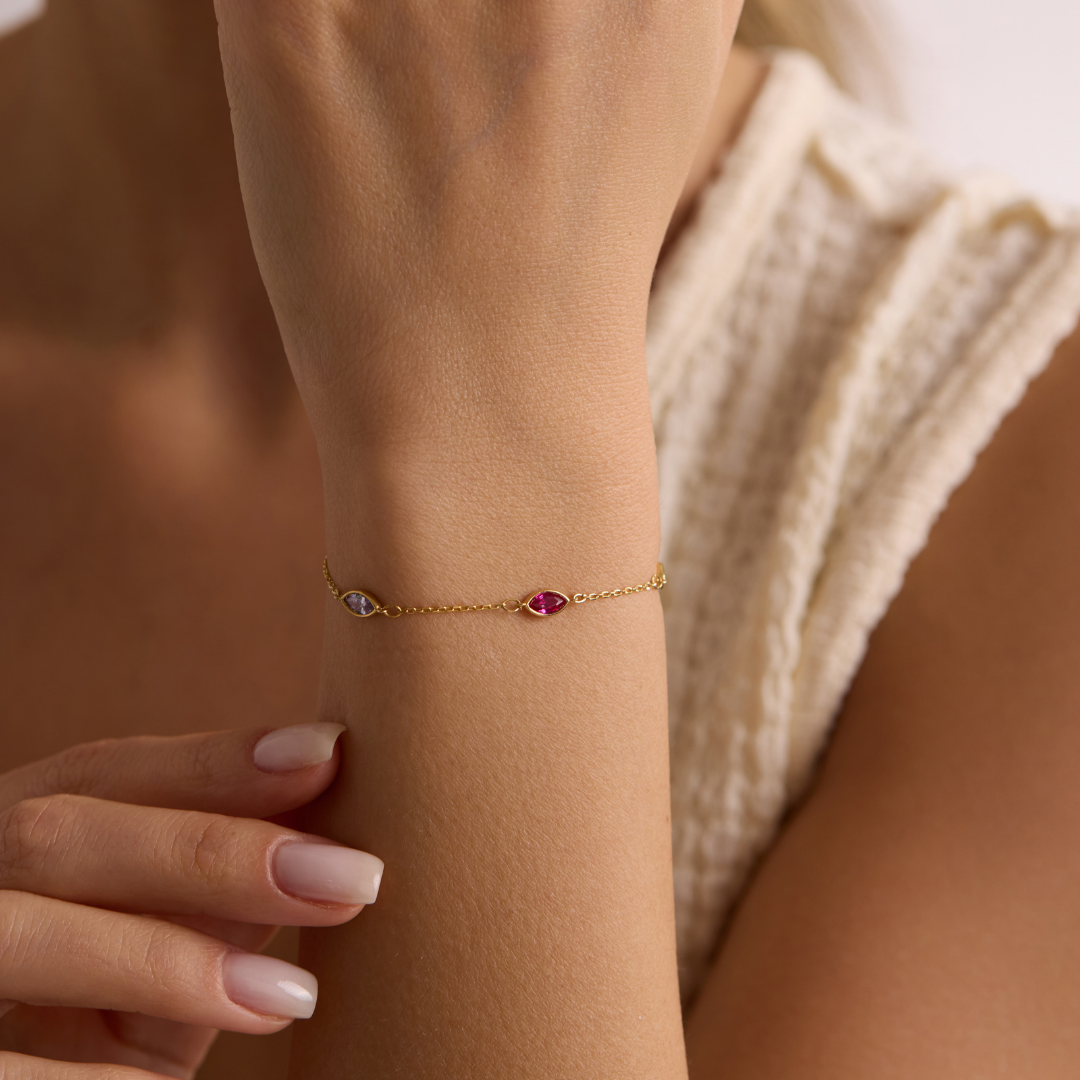 Personalized Birthstone Bracelet