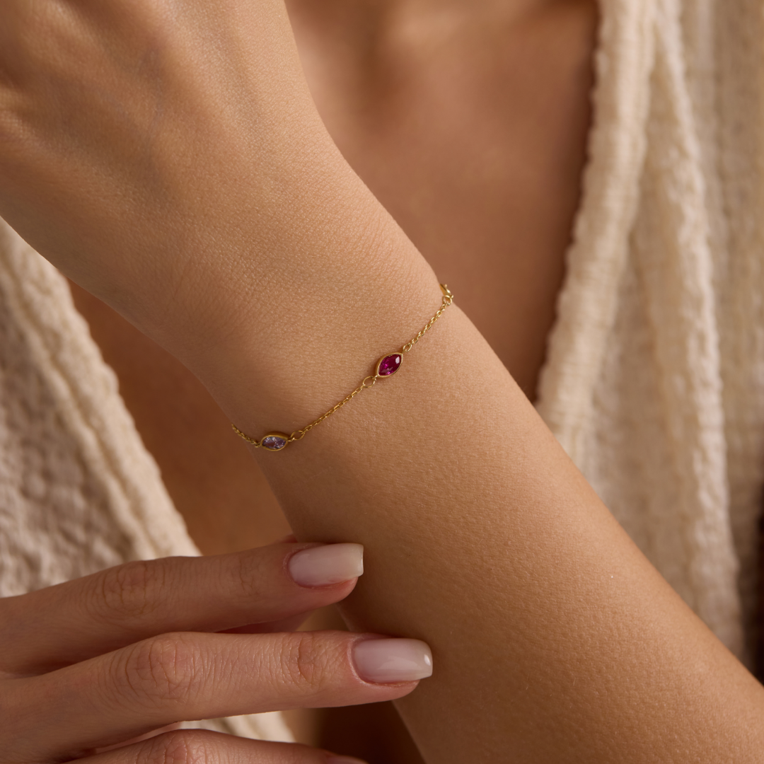 Personalized Birthstone Bracelet