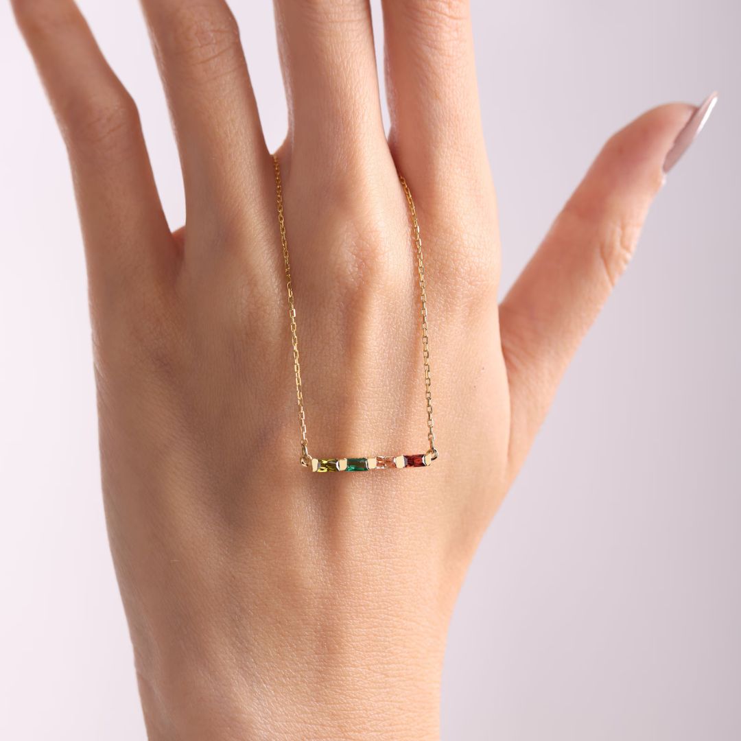 Personalized Birthstone Necklace