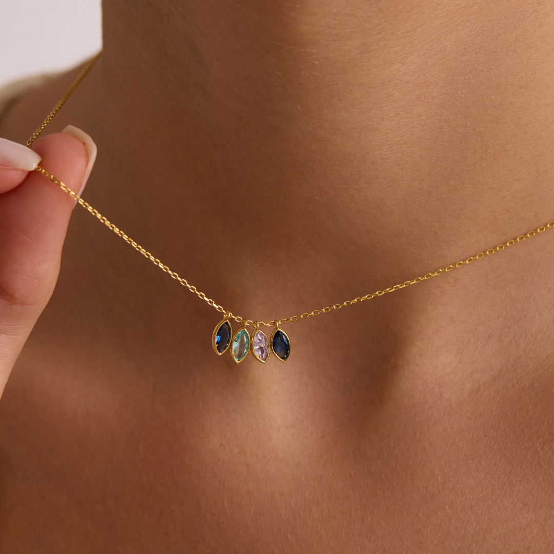 Personalized Birthstone Pendant Necklace