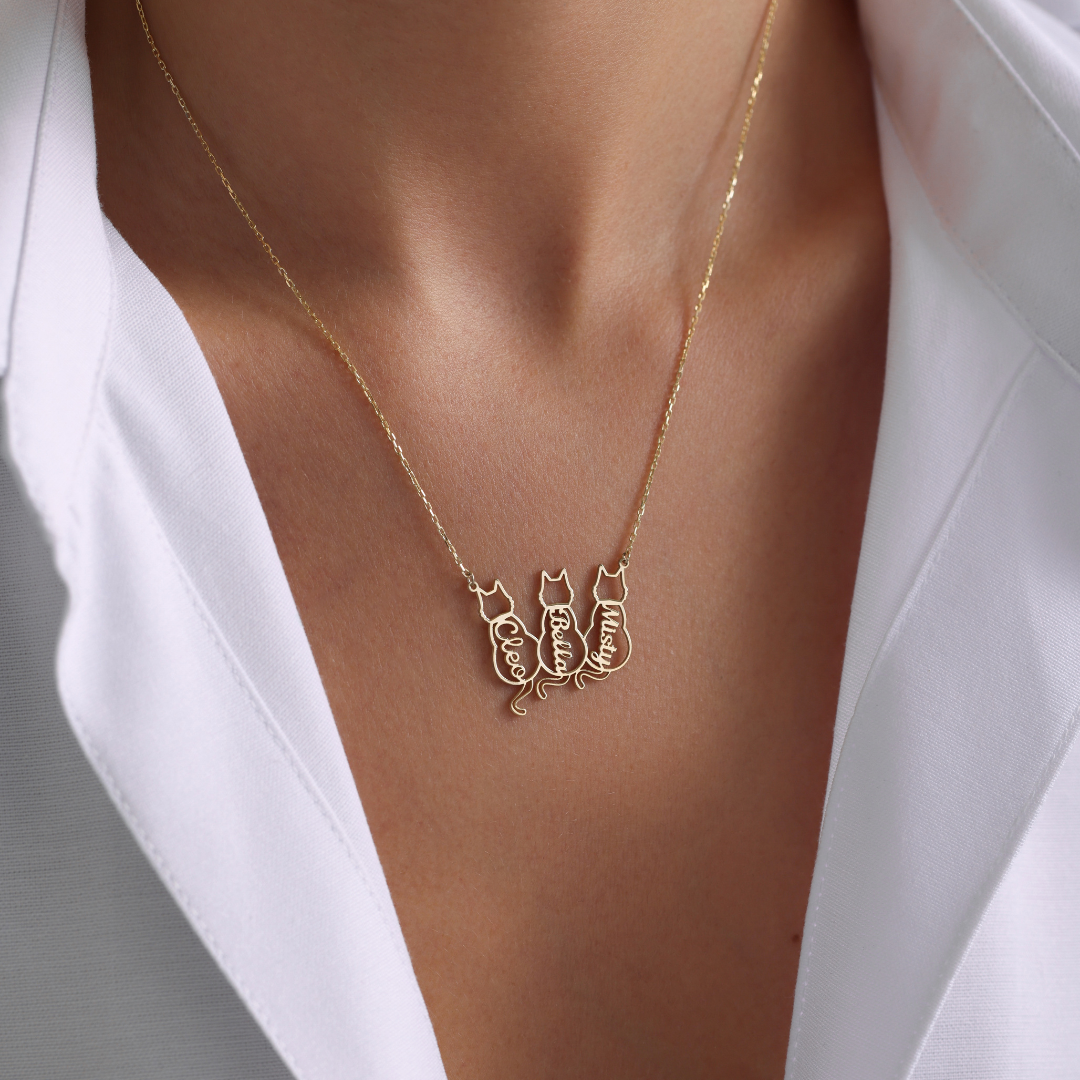 Personalized Cat Name Necklace