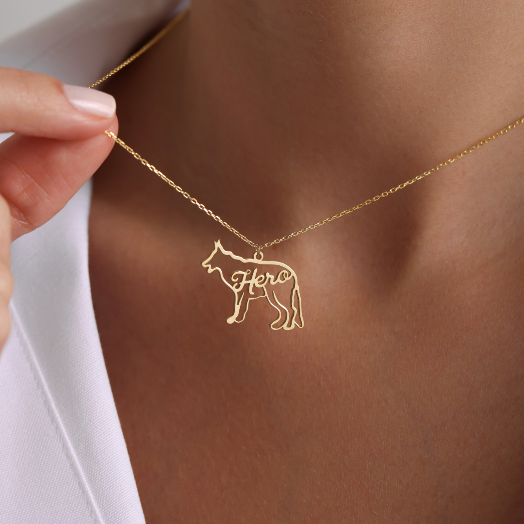 Personalized Dog Breed Necklace