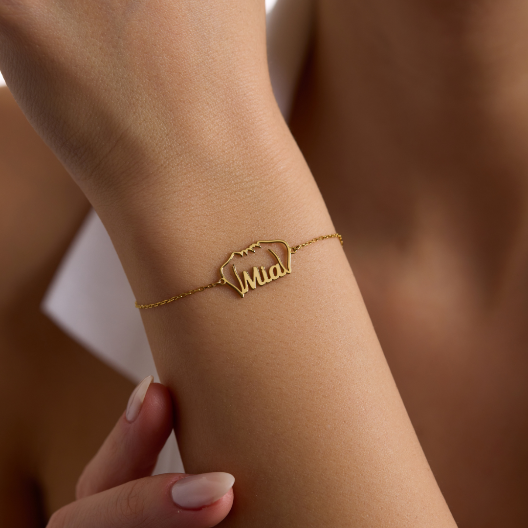 Personalized Dog Ears Bracelet