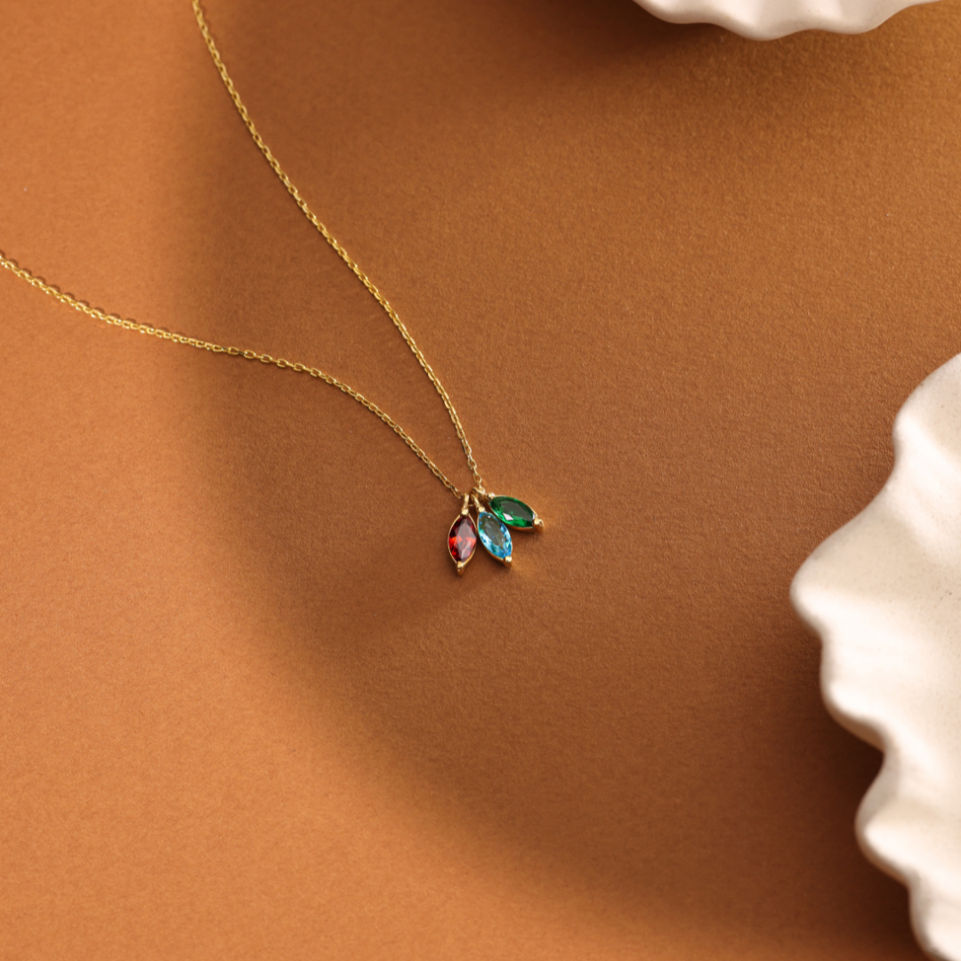 Personalized Family Birthstone Necklace