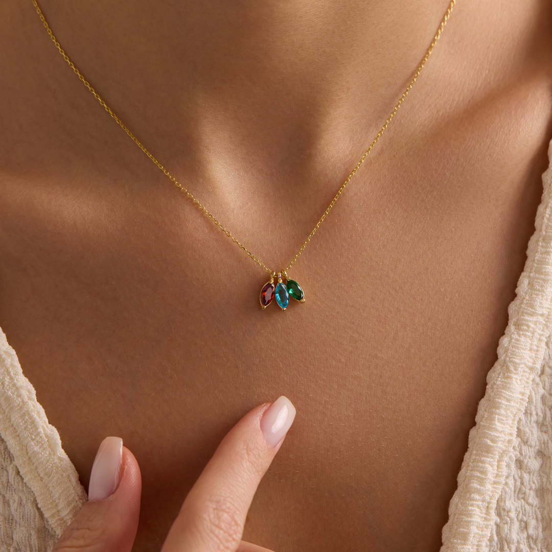 Personalized Family Birthstone Necklace