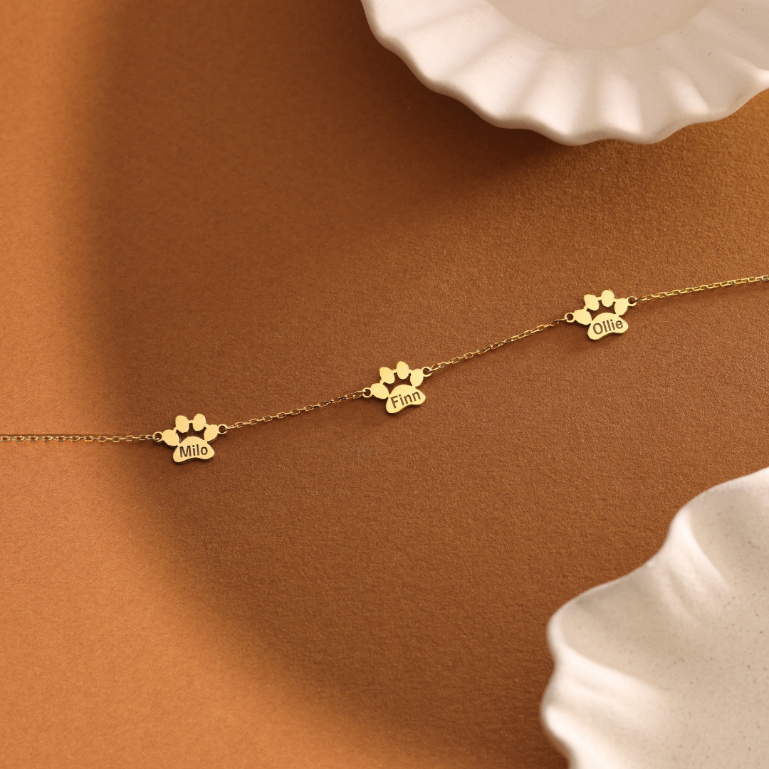 Personalized Pet Paw Bracelet
