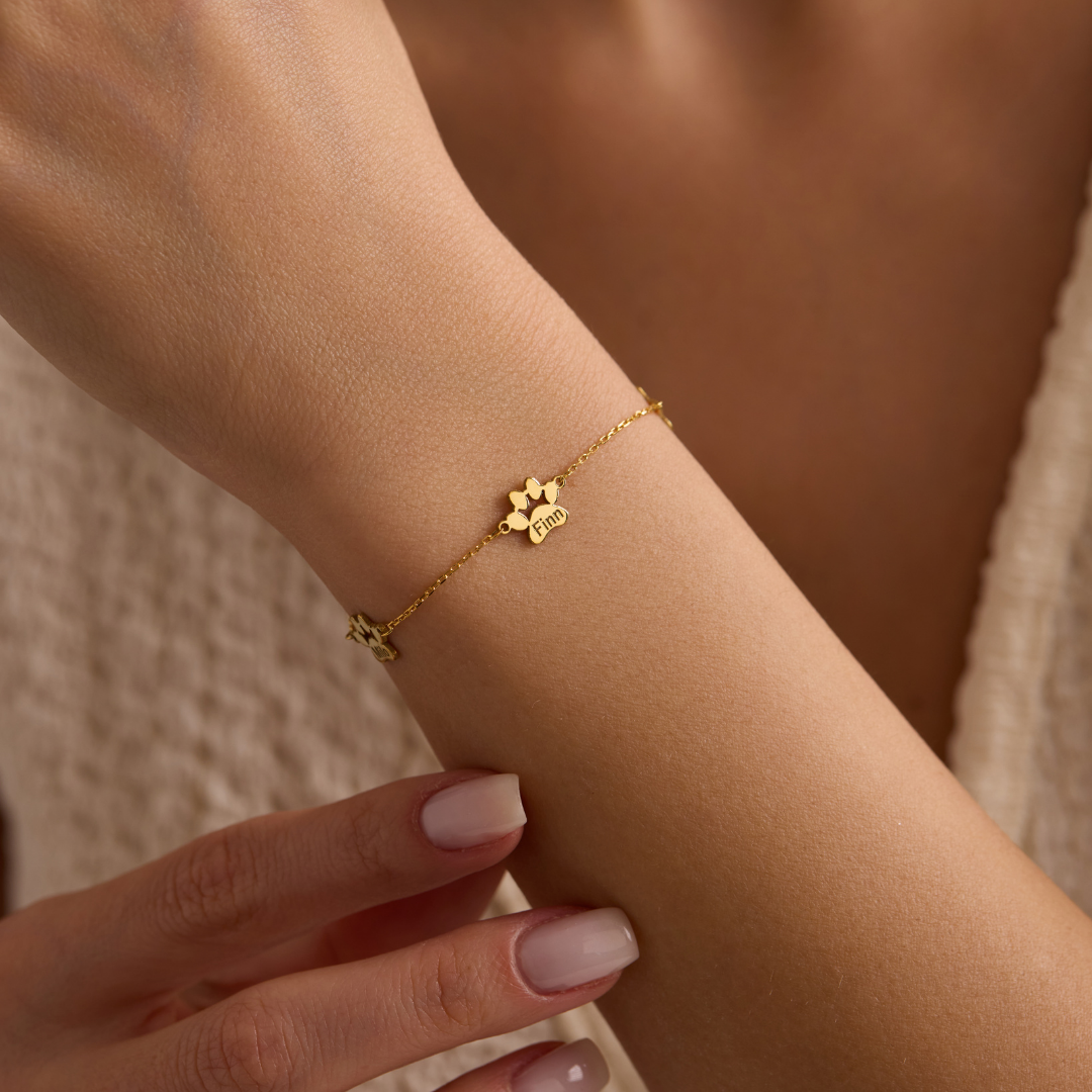 Personalized Pet Paw Bracelet