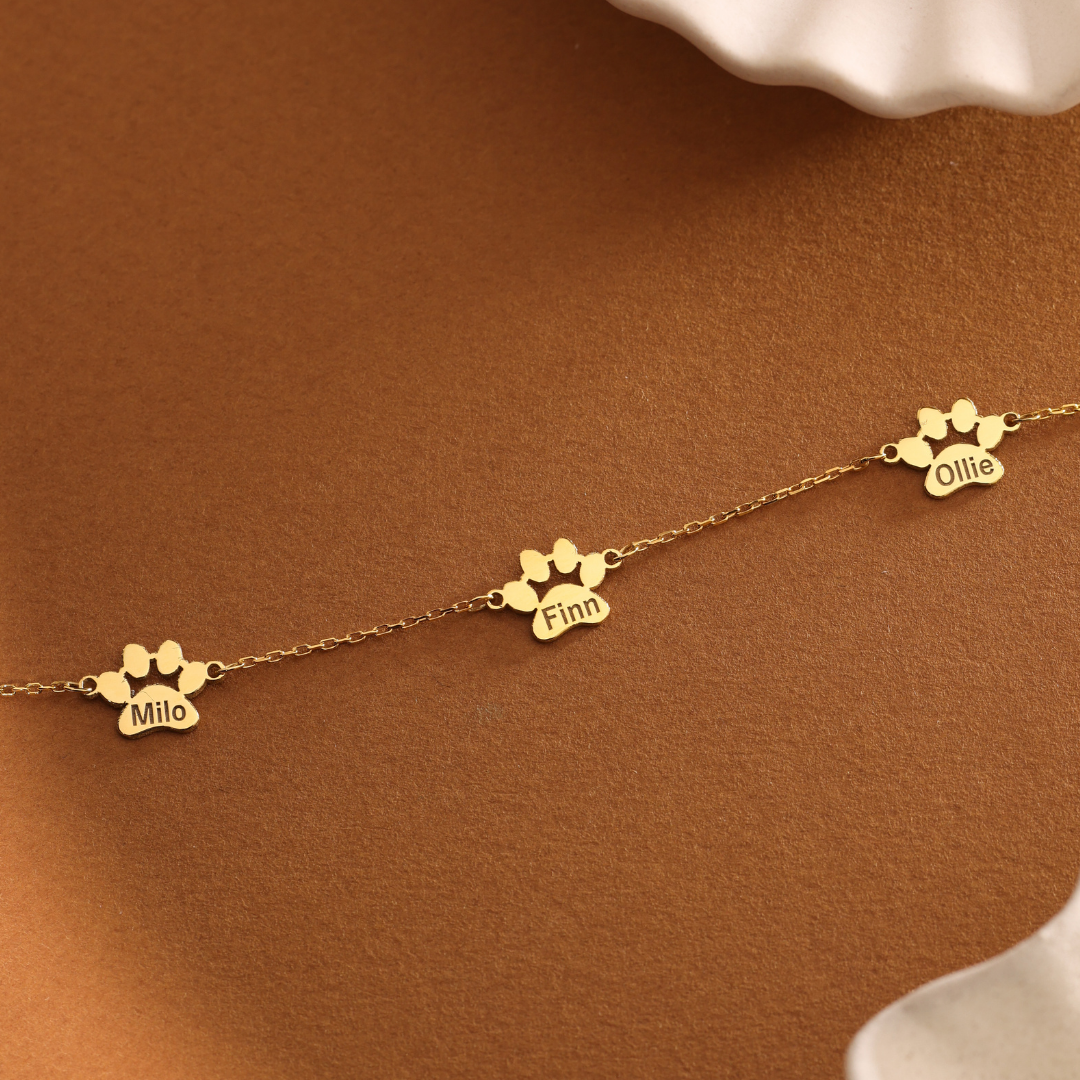 Personalized Pet Paw Bracelet