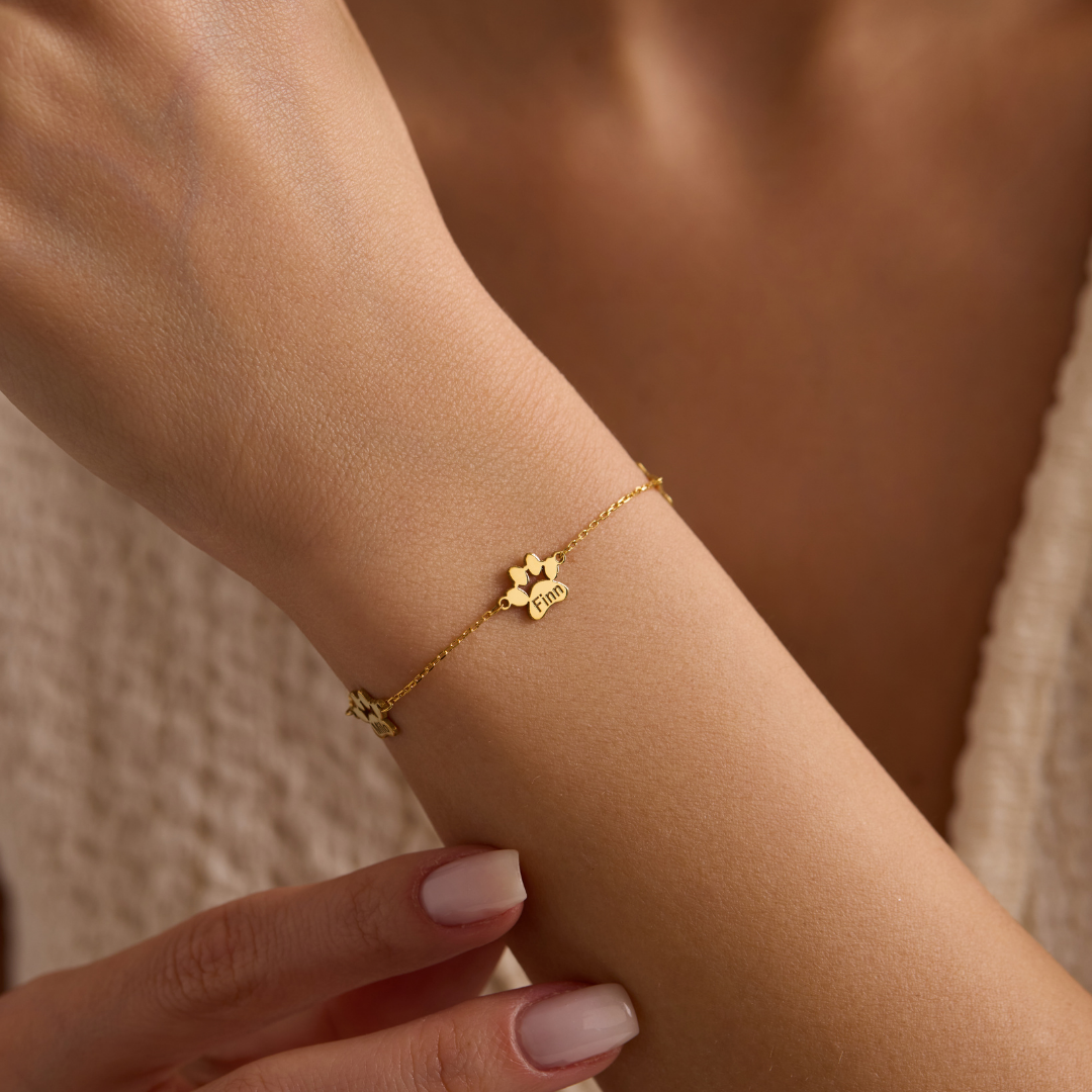 Personalized Pet Paw Bracelet