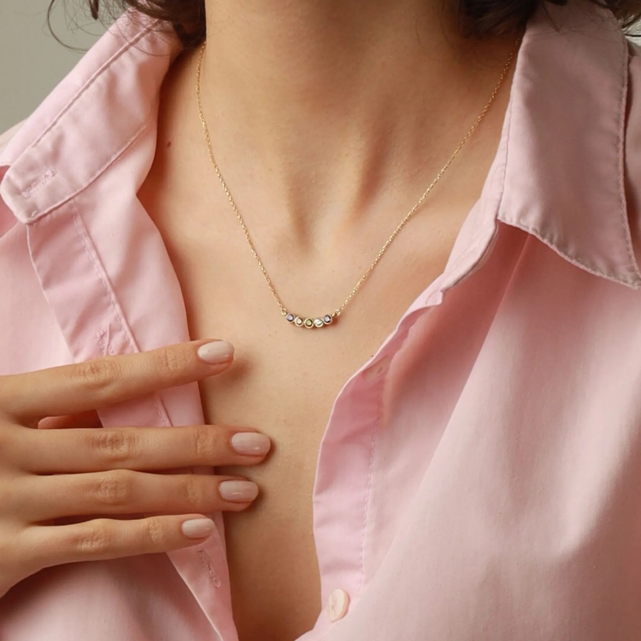 Family Birthstone Necklace