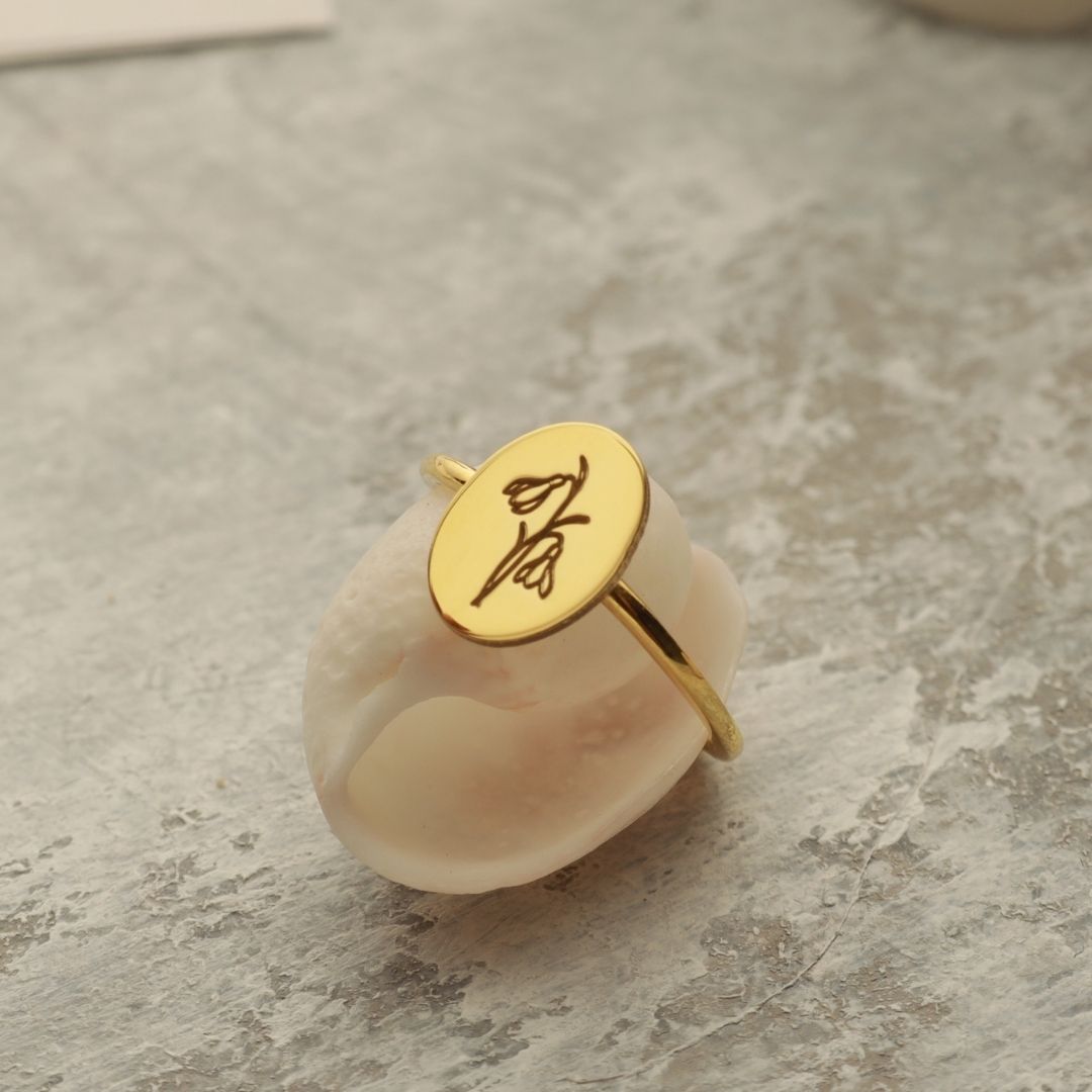 Birth Flower Ring