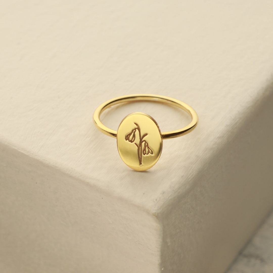 Birth Flower Ring