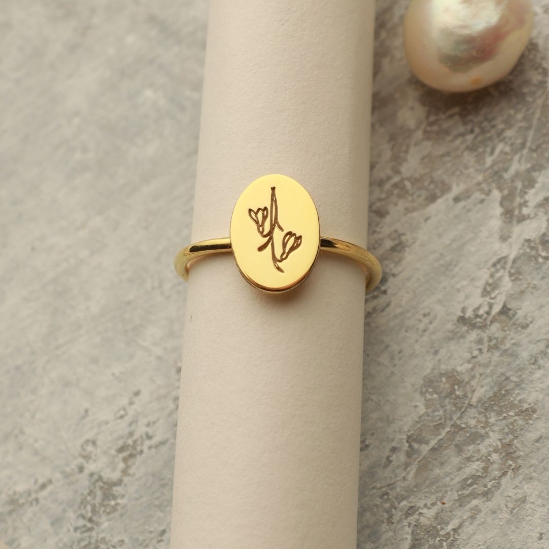 Birth Flower Ring