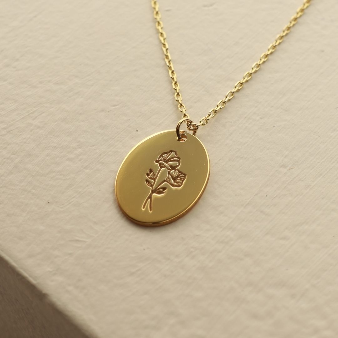 Birth Month Flower Necklace