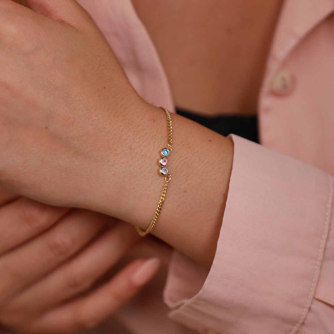 Family Birthstone Bracelet