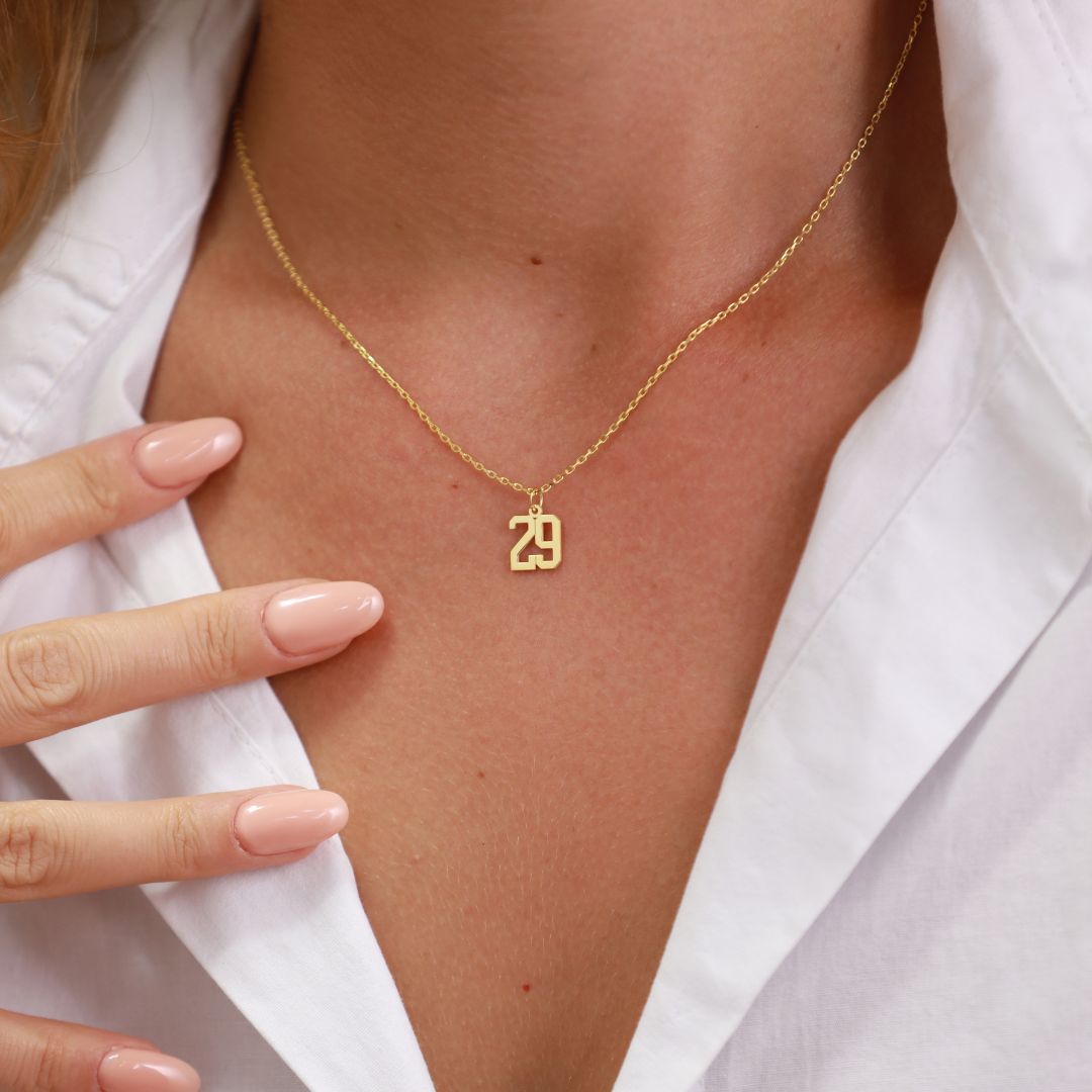 Custom Number Necklace