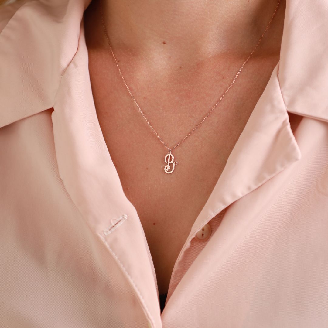 Dainty Initial Necklace