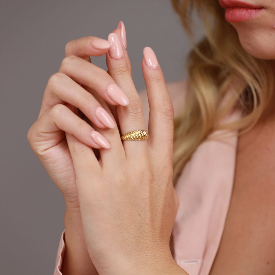 Dome Croissant Ring