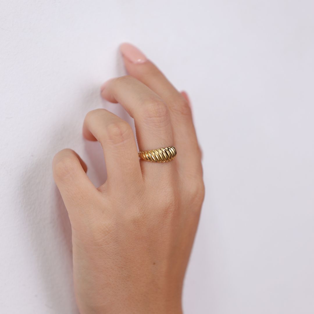Dome Croissant Ring