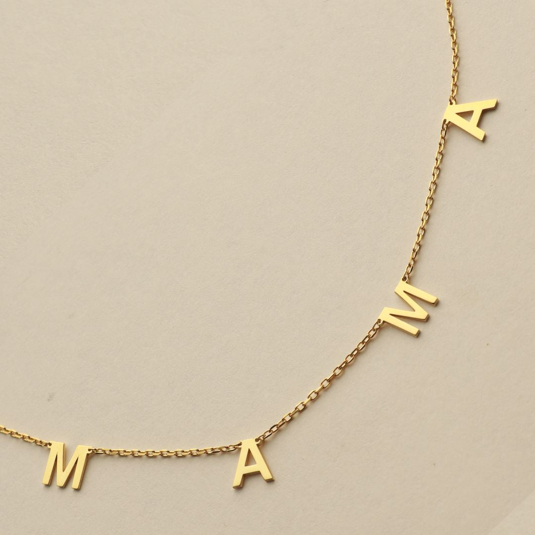 Mama Letter Necklace